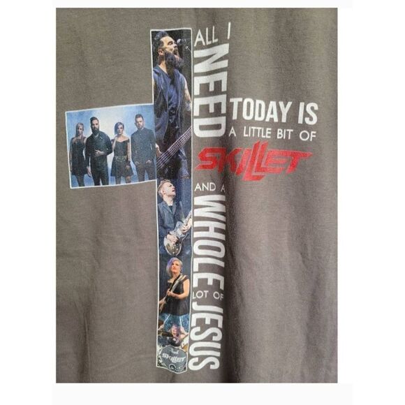 Gray Skillet T-shirt Size Small #A95 - Picture 2 of 3